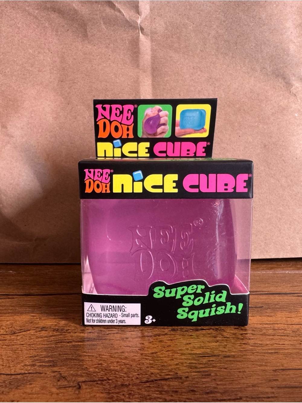 Needoh Nice Cube Super Solid Squish - Purple